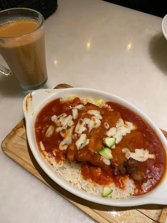 36011芝士焗豬扒飯