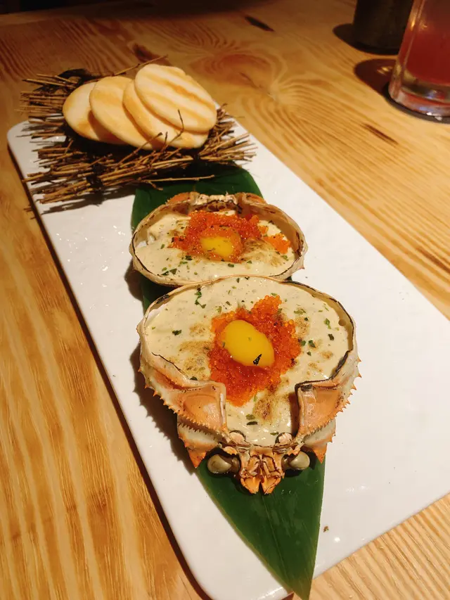 松葉蟹甲羅燒
