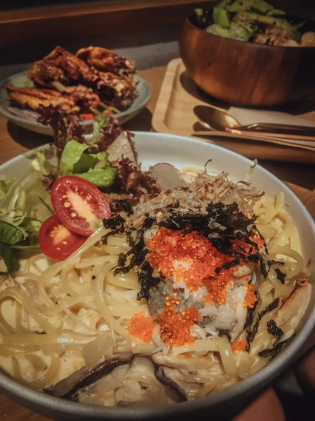 味噌蟹子蟹醬蟹膏扁意粉