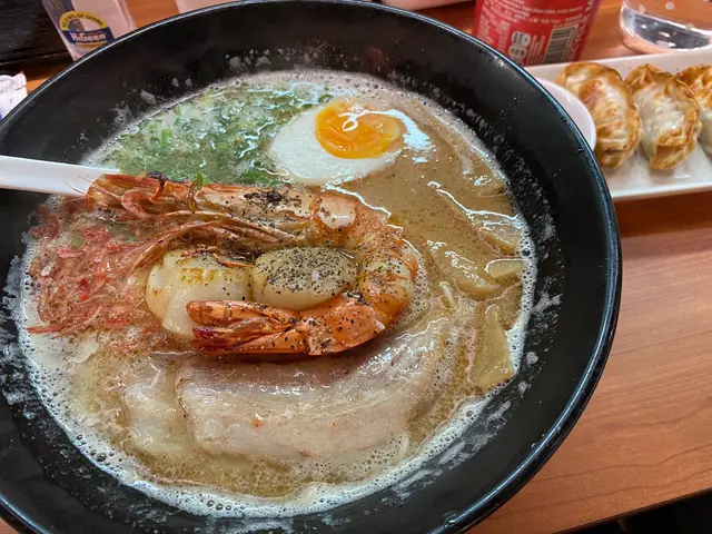 海老帆立貝湯麵