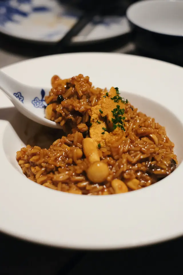 松茸羊肚菌海膽燴飯