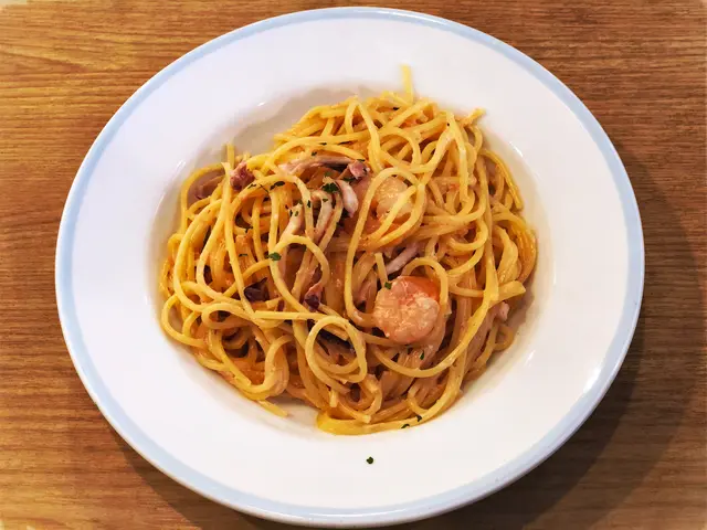 明太子魷魚蝦仁意粉