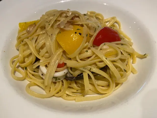 蒜味海鮮扁意大利粉