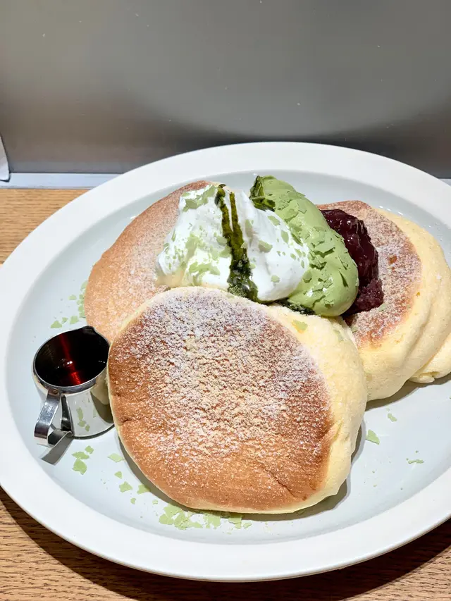 綠茶紅豆疏乎厘pancake