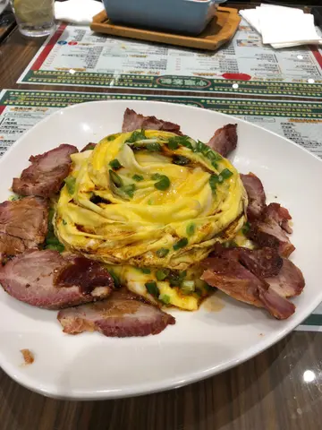 Char  siu  with  scrambled  egg