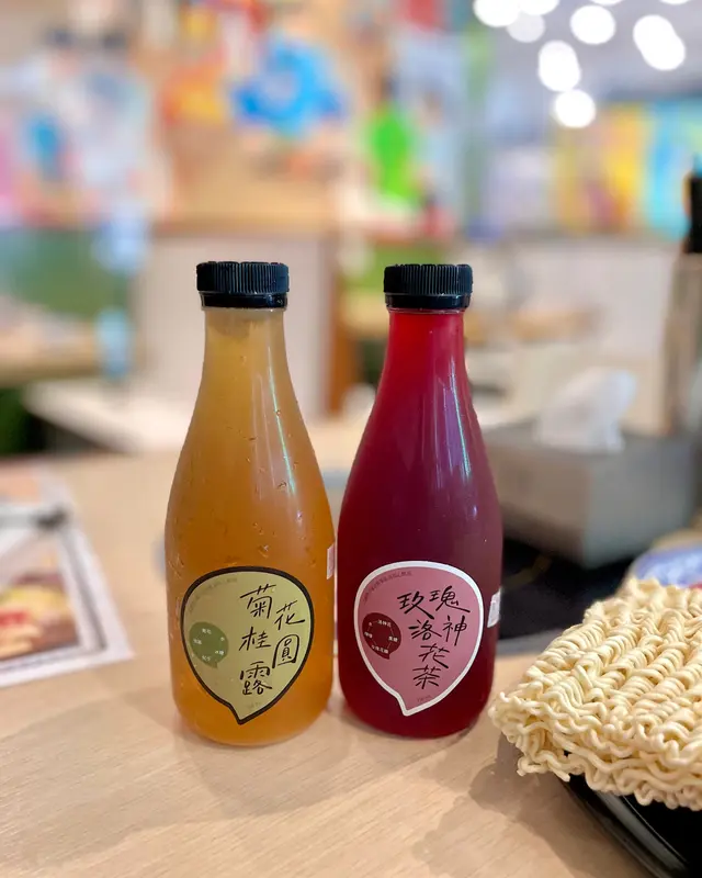 菊花桂圓露  &  洛神玫瑰茶