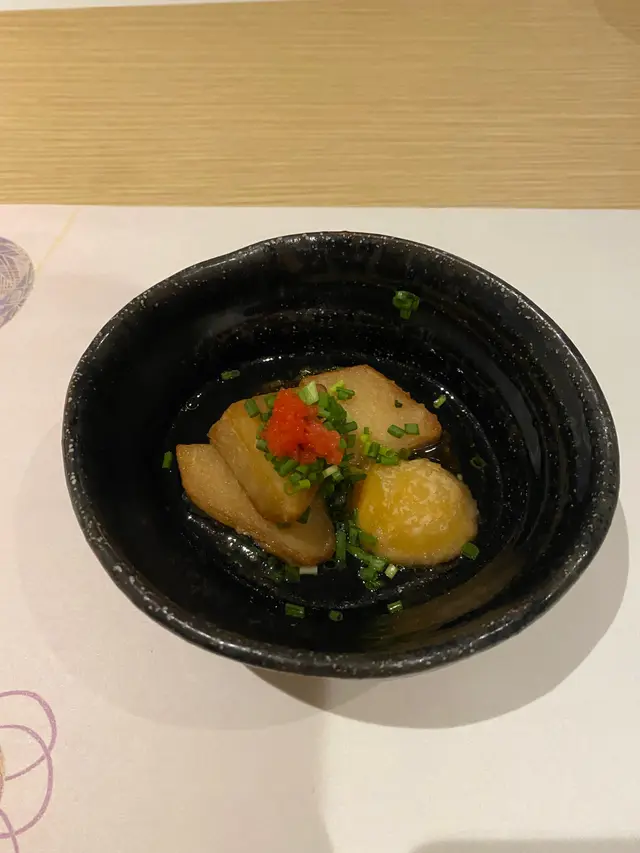 Shrimp taro root and chestnut