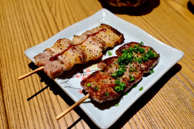 燒五花腩($38)&燒厚牛舌($52)