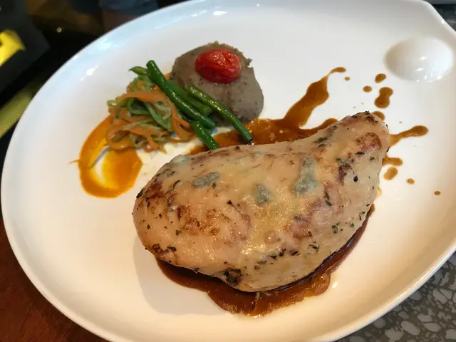 嘩！好大件，不過大咗啲，食食吓有啲悶😝  藍芝幾香，但燒得唔係好夠咁，爭咗少少