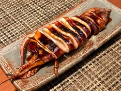 燒原條魷魚