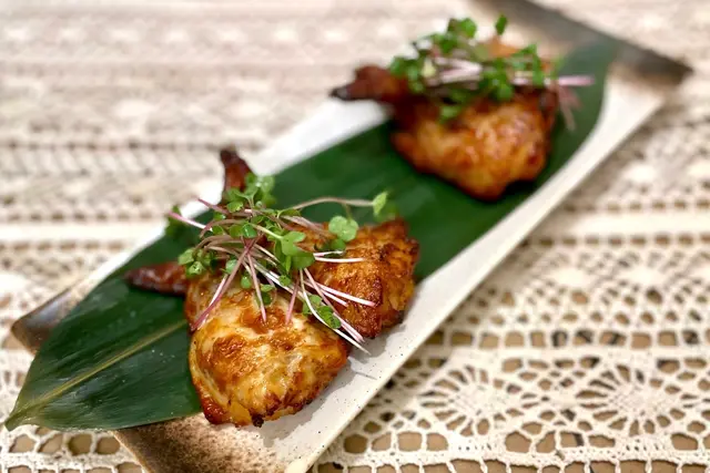 芝士蘑菇釀雞翼