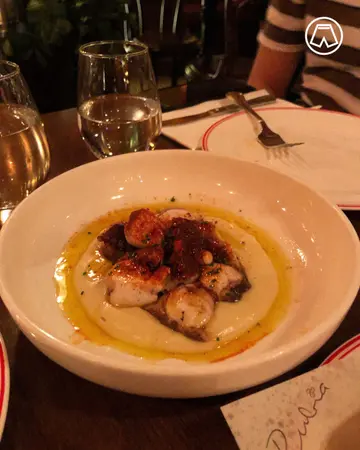 Octopus Gallega on Potato Cream