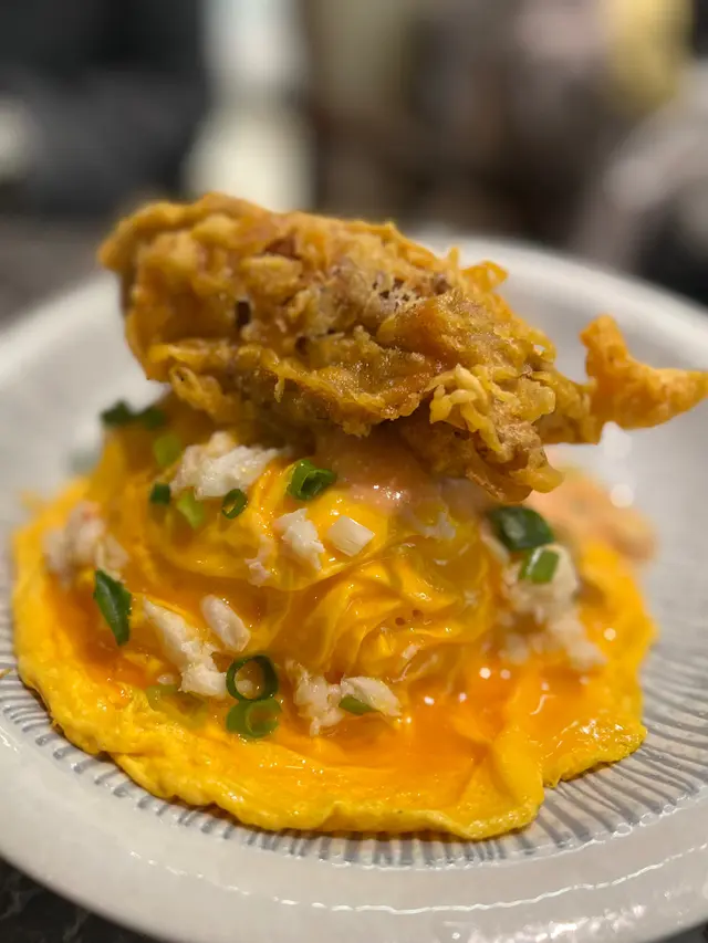 軟殼蟹蟹肉拌飯