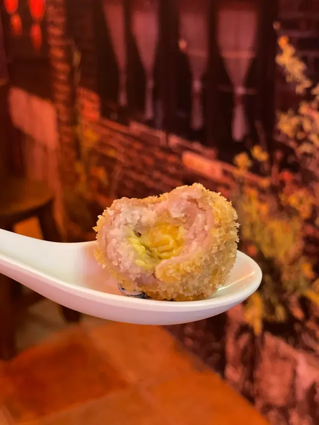 炸芋泥球 芋泥不太甜偏實