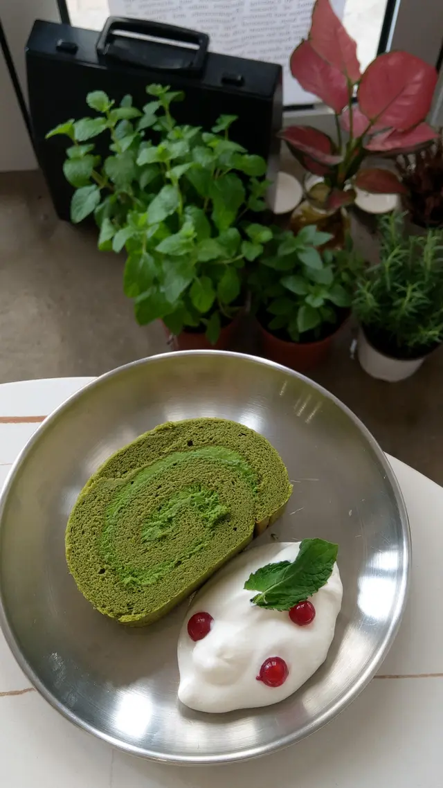 選用小山園抹茶粉，抹茶忌廉味甘帶甜