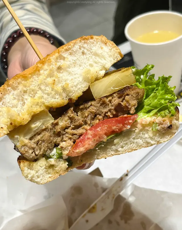 蜜糖芥末菱蘿牛堡