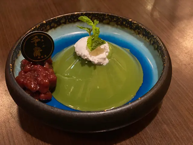 宇治抹茶十勝紅豆布丁
