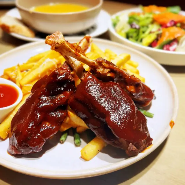 Slow-Cooked BBQ Baby Pork Shank