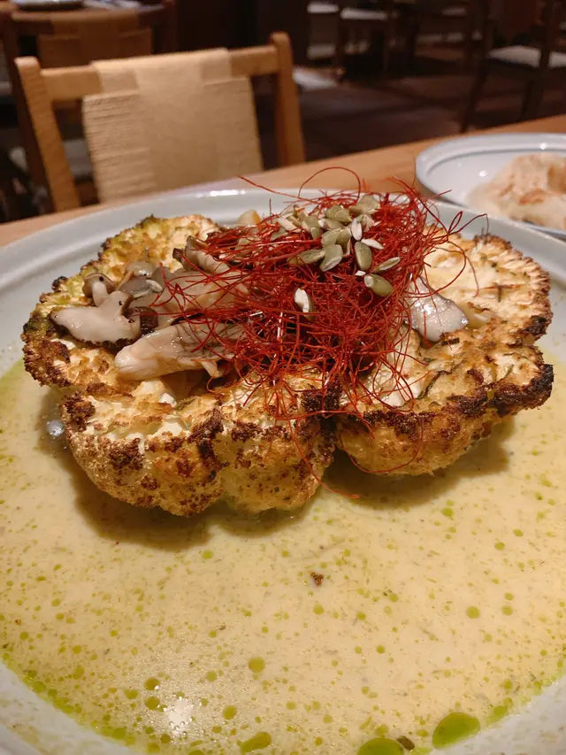 燒原個椰菜花青咖喱