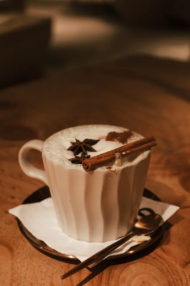 給白色聖誕的咖啡