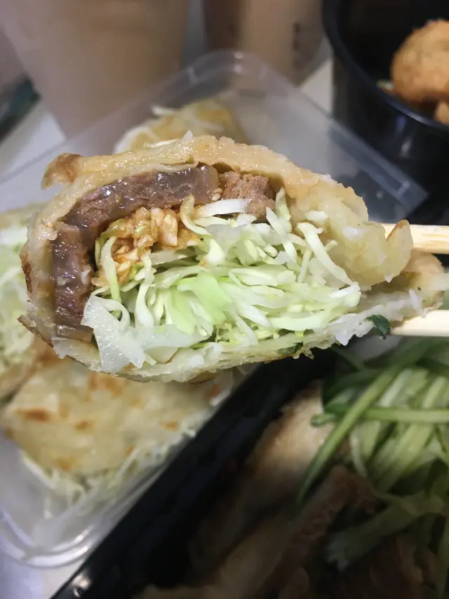 牛肉香蔥手抓捲餅