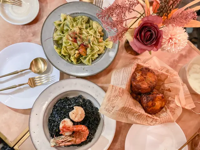 墨魚汁鮮蝦帶子意大利飯