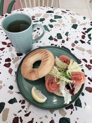 烟三文鱼忌廉芝士贝果