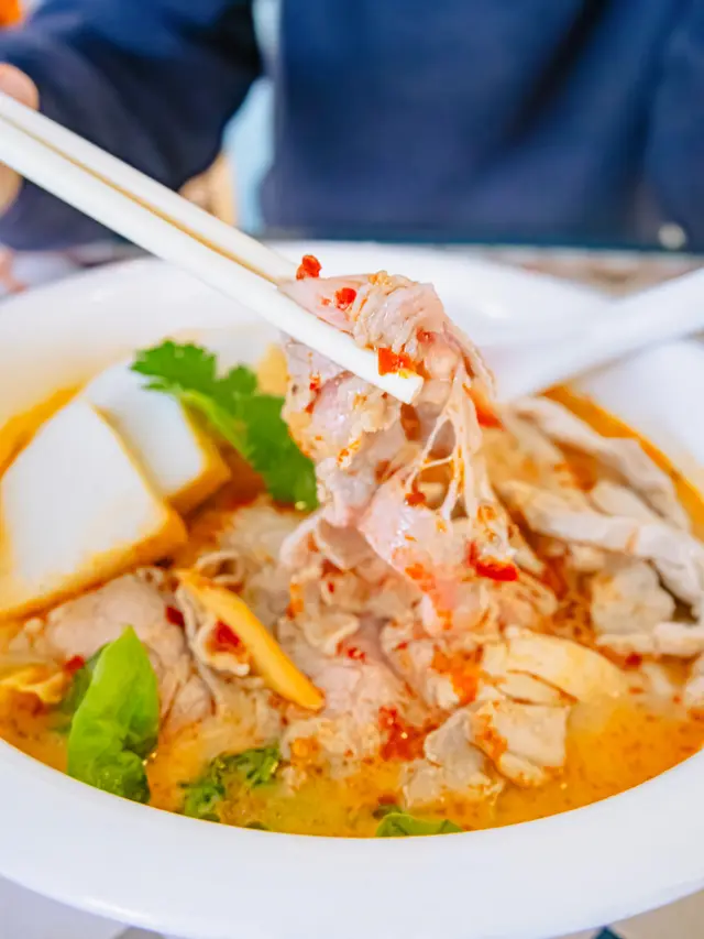 生牛肉雞絲魚片冬蔭功粉絲