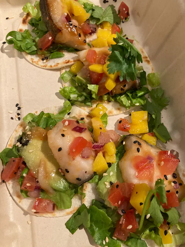 味噌鱈魚玉米餅