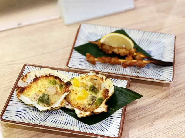 北海道燒帆立貝&鹽燒雞軟骨