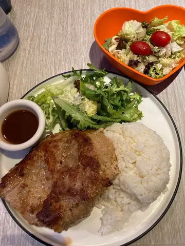 烤厚切猪扒饭