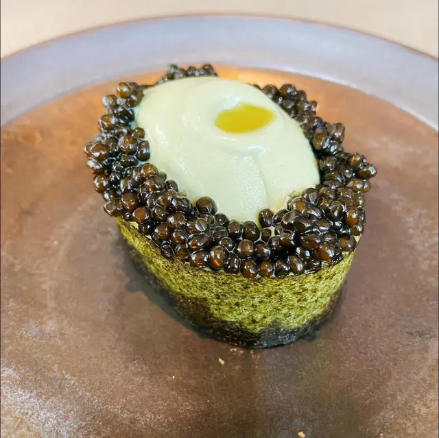 genmaicha caviar 魚子醬抹茶雪糕麻糬品