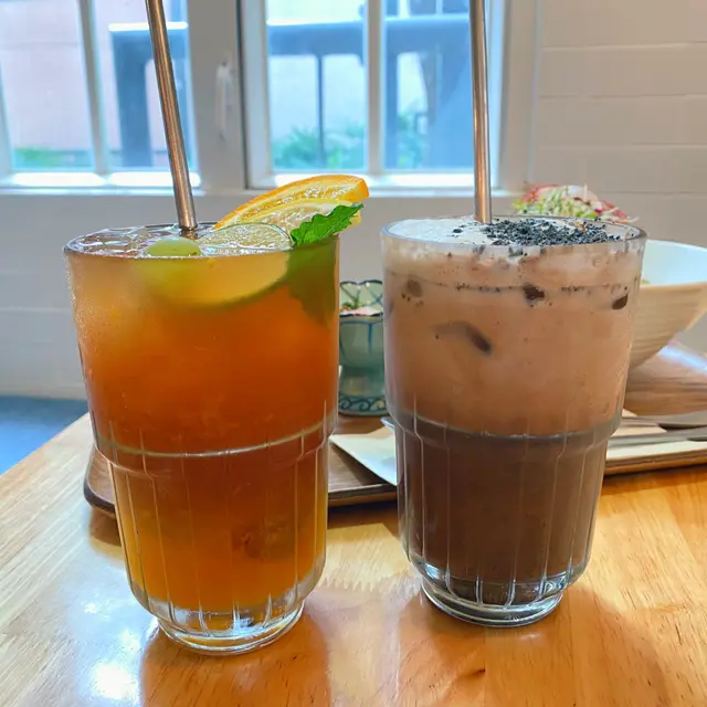 黑芝麻可可奶昔