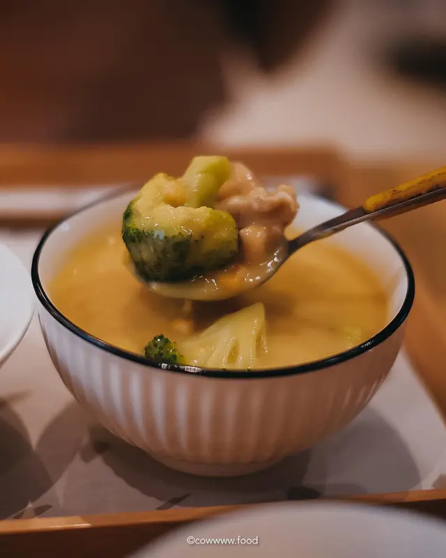 北海道產甜粟雞肉豆乳濃湯