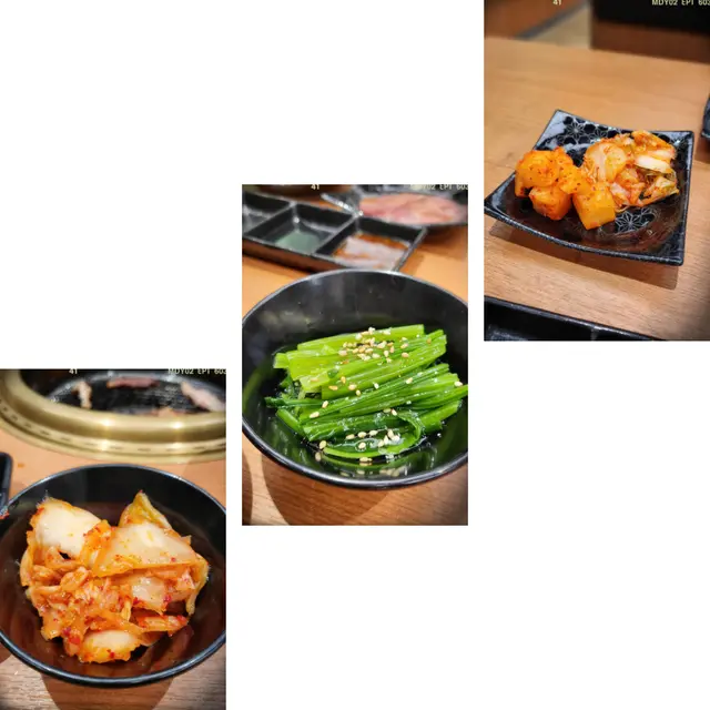 泡菜、和風菠菜、泡菜拼盤