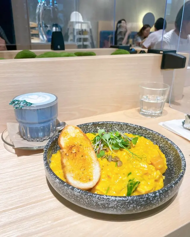 雞肉菠菜南瓜蓉燴意大利飯