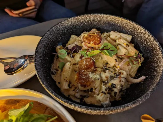 Creamy Mentaiko Rigatono with Scallop