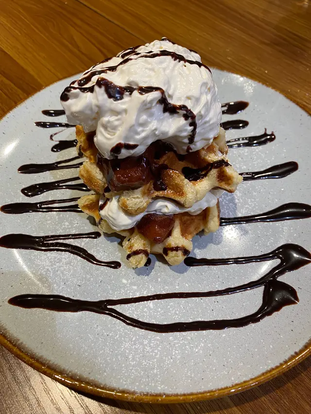 肉桂富士蘋果日式窩夫