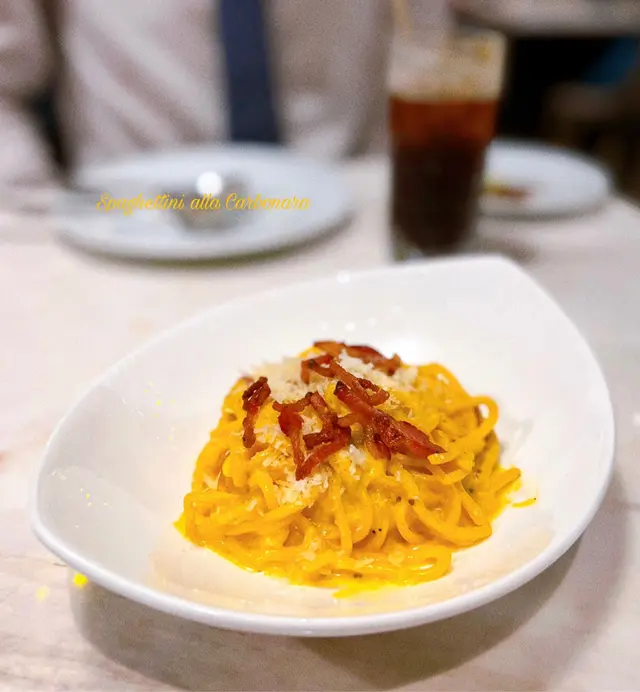 Spaghettini alla Carbonara