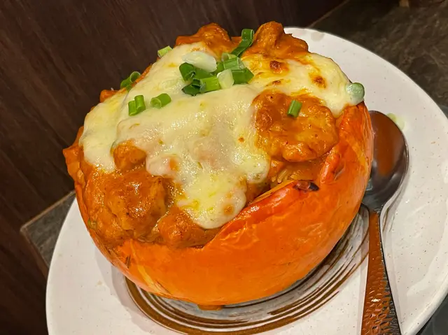 日本南瓜焗海鮮飯