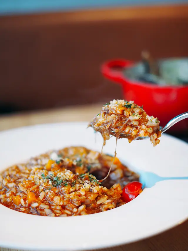 慢煮牛尾肉南瓜意大利飯
