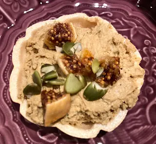 日式最中餅配雞肝醬