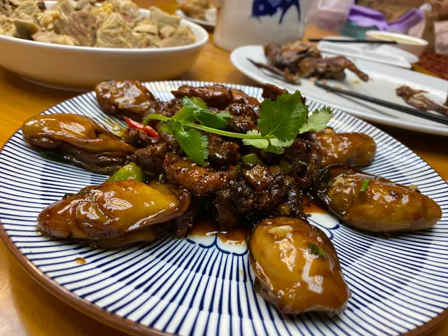 蜜餞金蠔拼牛柳粒