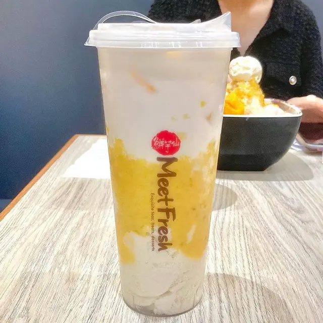 芒果豆花椰奶西米飲