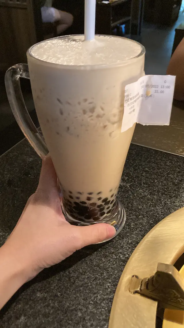 大紅袍珍珠奶茶