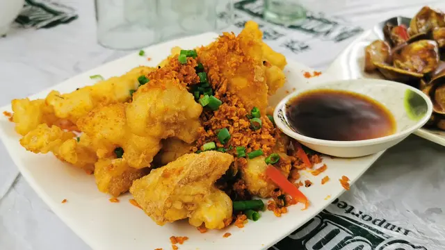 椒鹽豆腐鮮魷
