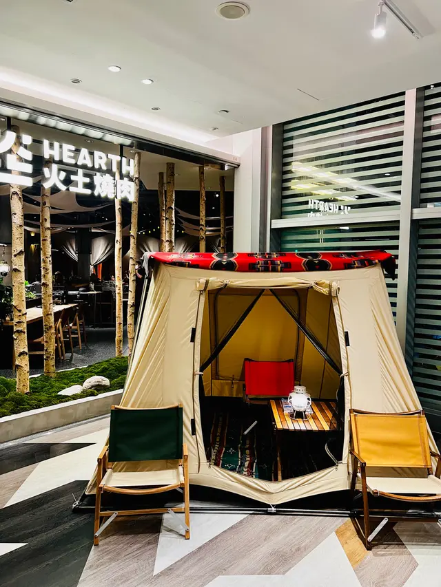 一去到門口見個tent已經覺得好正