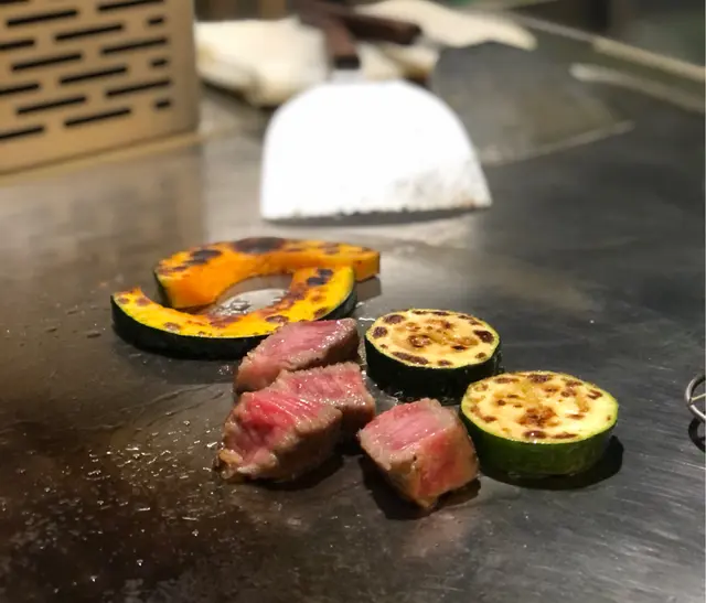 熊本縣A5和牛 (厚燒) + 香煎野菜