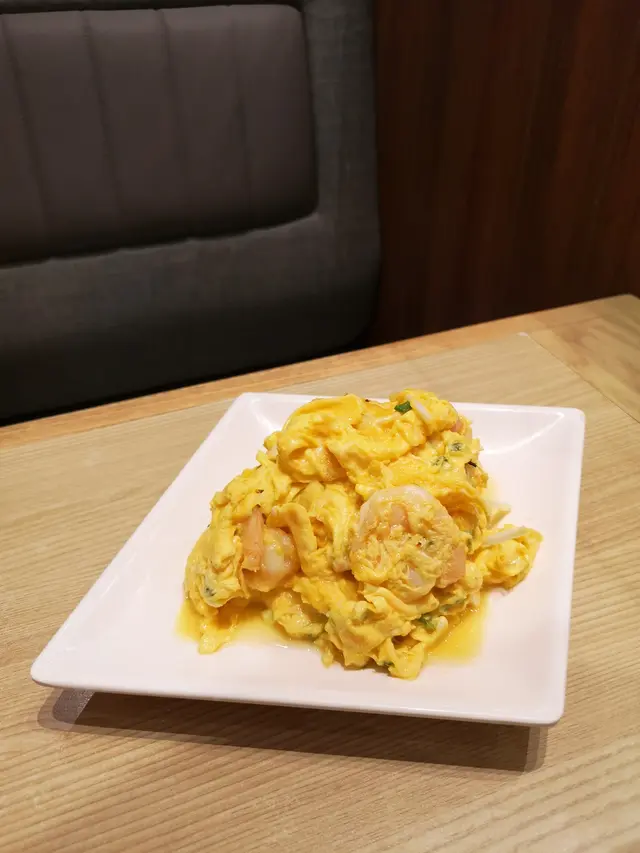 韭黃蝦球炒滑蛋