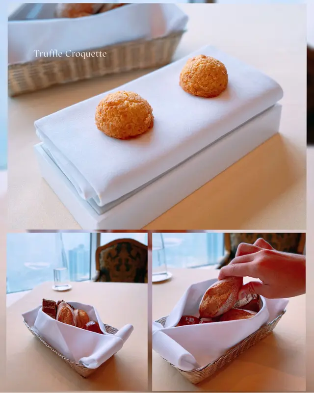 Truffle Croquette & Bread Basket   